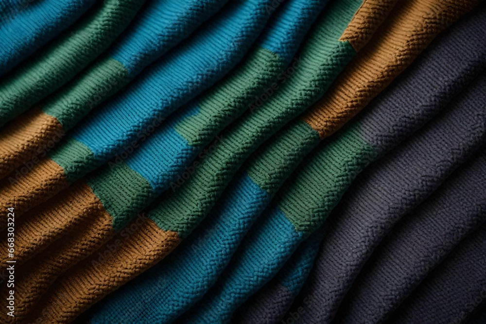 Poster a fabric texture with a knitted pattern and realistic texture.