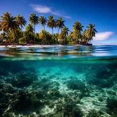 Foto op Canvas Urlaub, Strand, Meer, Palme, tropisch, Sand, Himmel, Karibik,holiday, beach, sea, palm tree, tropical, sand, sky, caribbean © Sylvia