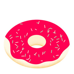 donut isolated on white