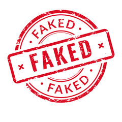 faked stamp sign fake icon rubber