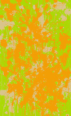 Orange grunge background. Abstract backdrop for a poster, website, mobile application