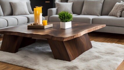 Mesa de madera natural