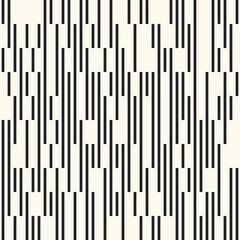 Monochrome Broken Striped Textured Pattern