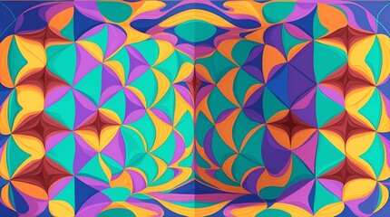 Vectorized chromatic illusions background image