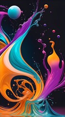 Fluid chromatic symphony background image