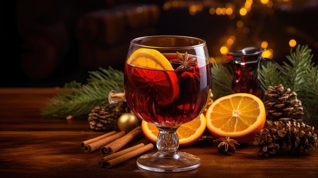 perfect atmosphere for your Christmas promotions with images of mulled wine – the classic seasonal beverage. Showcase its rich colors and spices.