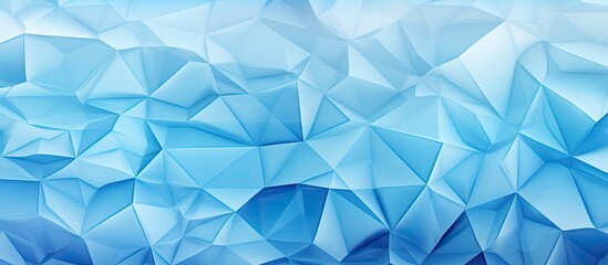 Ice background with low poly abstract design
