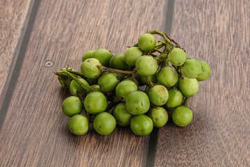 Raw ripe wild pea eggplant