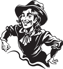 Smile The Pied Piper, Vector Template for Cutting and Printing
