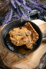 Braised ribs.