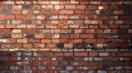 Brick wall. Texture of an old brick wall. Generative AI