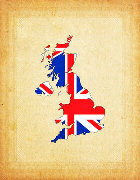 united kingdom art paper background