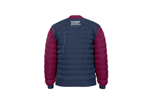 Bomber Jacket Mockup - Back View