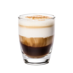 Coffee Delight: A Close-Up of a Coffee Filled Glass - transparent background