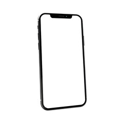 Sleek Modern Mobile Phone Mockup on a transparent background