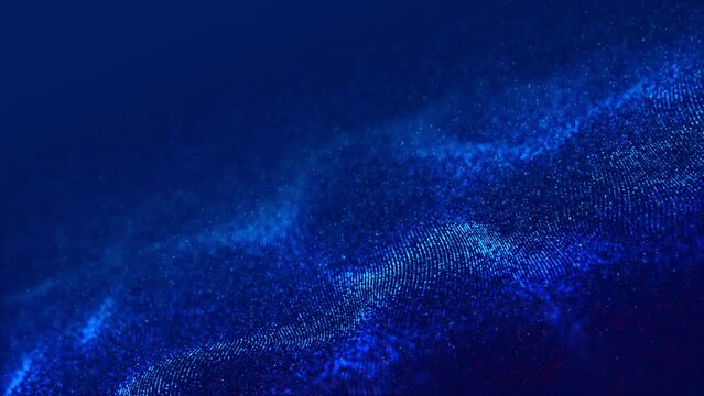 Abstract network of fictitious digital particles