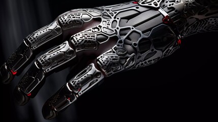Advanced Robotics: Close-Up of a Robotic Hand