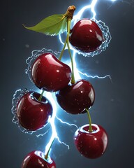 cherries in water