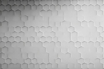 White hexagon pattern background