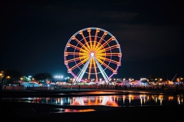 Obraz premium Ferris Wheel at Night