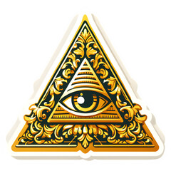 Illuminati secret society sticker