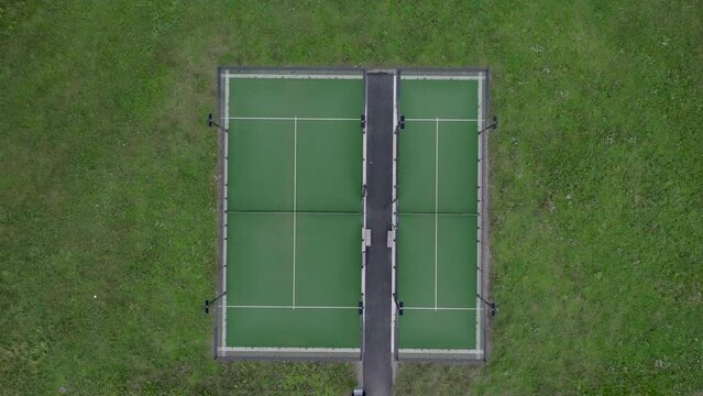 Padle tennis court outside in Sweden