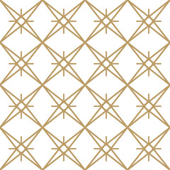Seamless line pattern. Contemporary graphic design. Arabic, indian, turkish ornament, tribal ethnic background with endless texture. Geometric golden outline seamless pattern