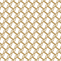 Fototapeta premium Luxury seamless geometric pattern with hexagon shape and line, png isolated on transparent background.