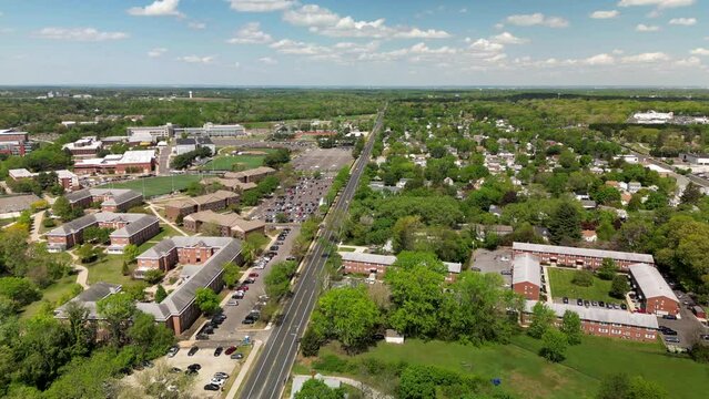 Aerial View of Rowan University Campus