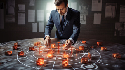 business success leadership and success concept chess piece on the board