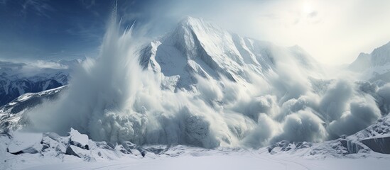 Mountain avalanche