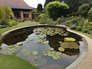 pond in the garden