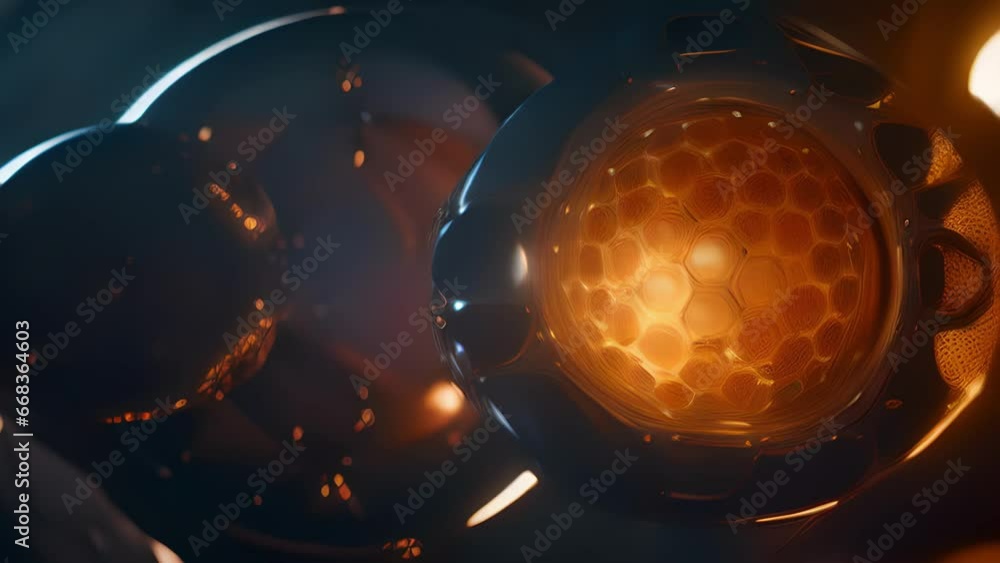 Poster closeup of an organic hive mind spaceship, its structure constantly evolving and adapting as it trav