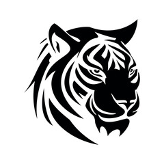 Elegant Bengal Tiger Head Logo Mascot Vector Illustration Design for Brand Identity