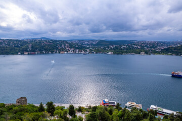 Istanbul, Turkey. Beautiful Istanbul bosphorus landscape.