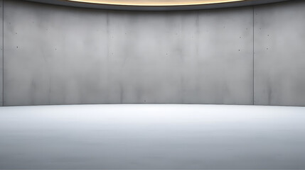 Empty modern concrete interior with mock up place. 3D Rendering.