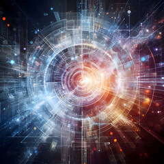 Obraz premium fractal realms abstraction