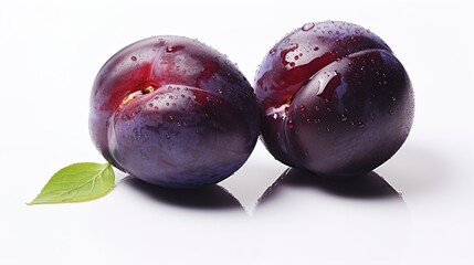 plum with white background