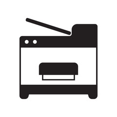 photocopy machine icon logo vector design template