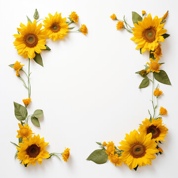 Sunflower border for a personal and meaningful gift