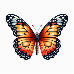 Fototapeta premium Excellent Butterfly Set Fluttering Symphony