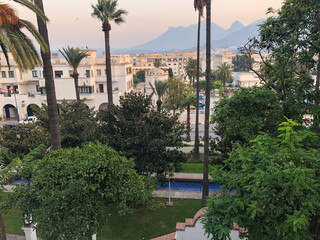 View from challal garden in the city of Tetouan