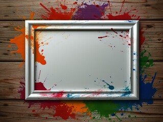frame with paint