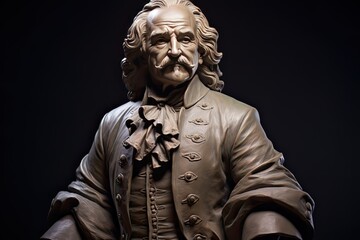 Thomas Hobbes statue portrait - obrazy, fototapety, plakaty
