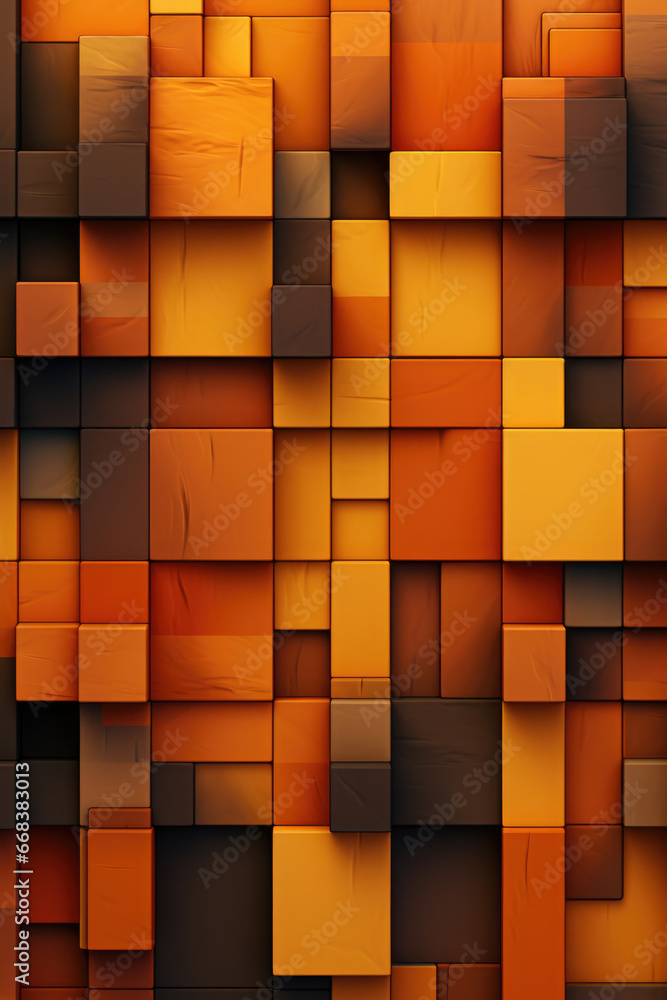 Poster A wall made up of many different colored blocks. Perfect for adding a vibrant and unique touch to any project