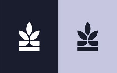 Flower logo design icon