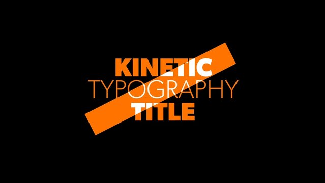 Dynamic Text Inverted Kinetic Typography Title