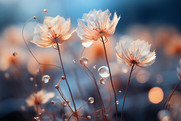 Soft, dreaming, winter, . ethereal, enlightening bokeh, whisper. AI generative