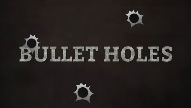 Western Bullet Hole Gun Shot Cowboy Title Intro