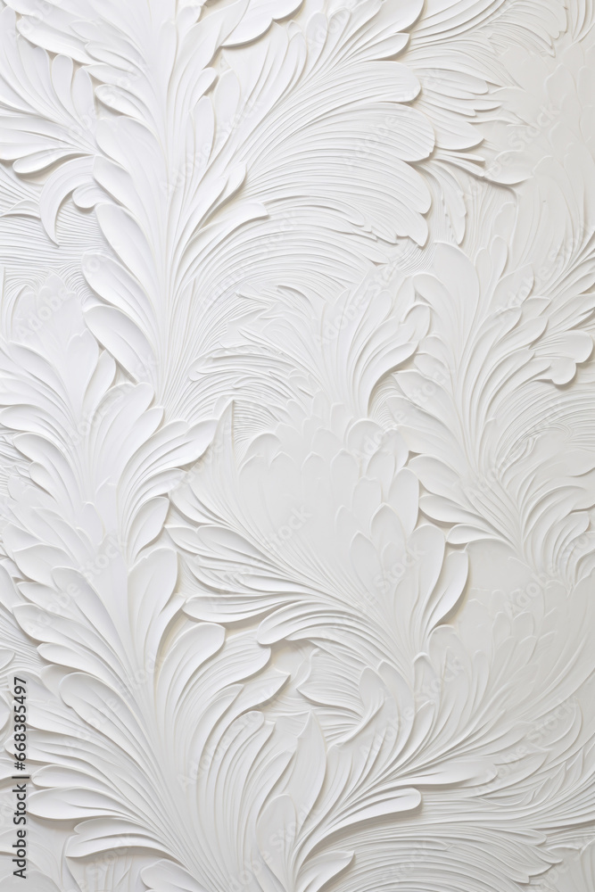 Aufkleber A detailed close-up shot of a wall covered in fresh white paint. This versatile image can be used in various design projects or as a background for text or graphics